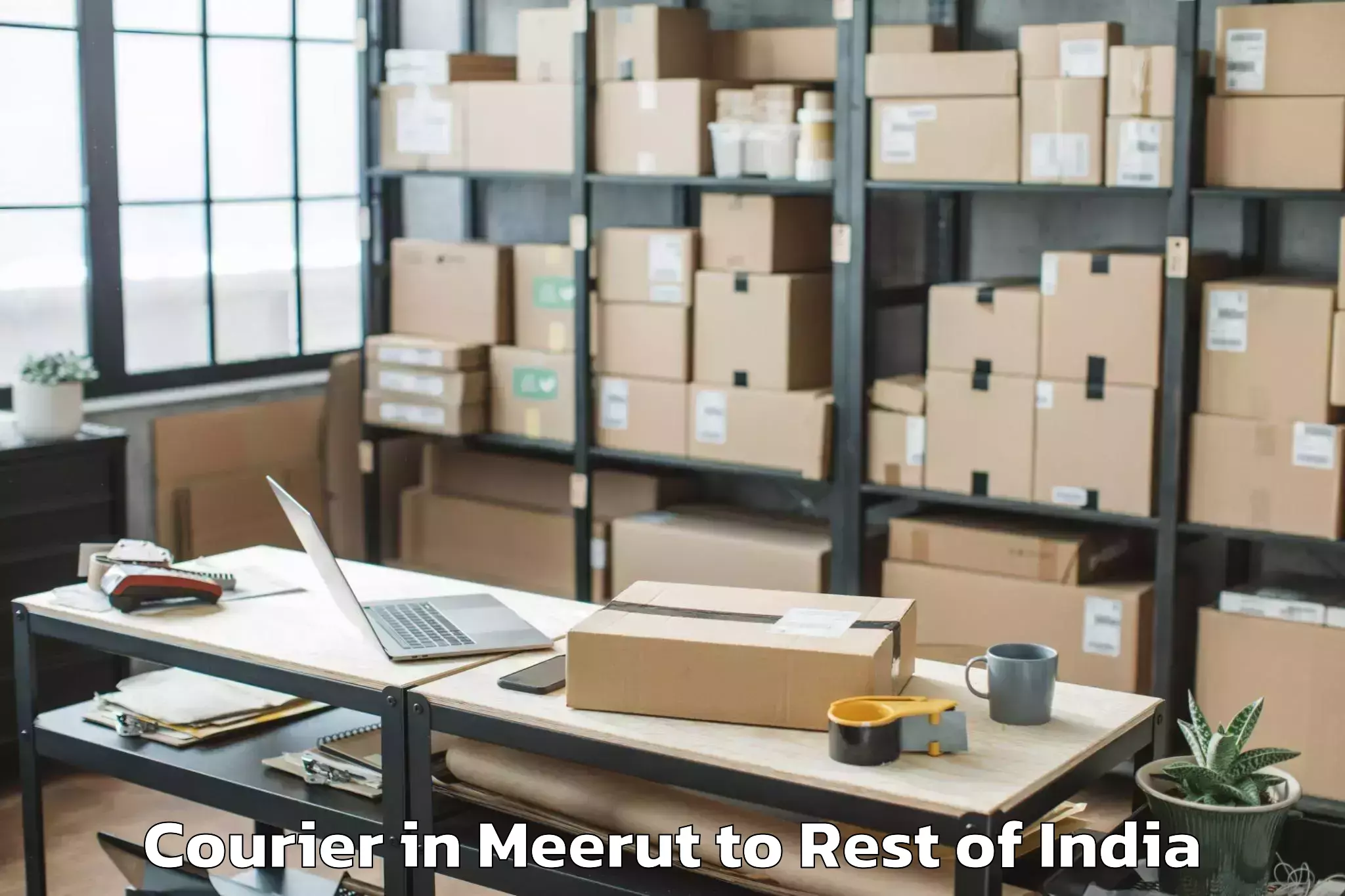 Easy Meerut to Meja Tehsil Courier Booking